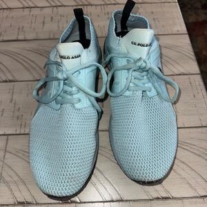U.S. Polo Assn. Sky Blue Knit Sneakers